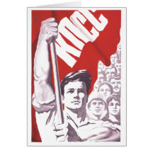 De Posters van de Propaganda van Sovjetunie van de Kaarten