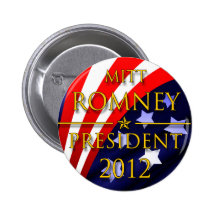 De Presidentiële Knoop van Mitt Romney 2012 Speld Button
