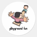 De Pret van de speelplaats Ronde Sticker