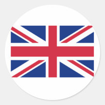 De Producten en de T-shirts van Union Jack Ronde Stickers