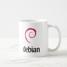De Producten & het Design van Linux van Debian! Beker