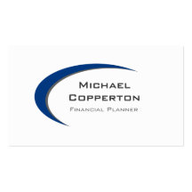 De professionele Blauwe Kromme van het Visitekaart