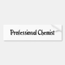 De professionele Sticker van de Bumper van de Chem Bumperstickers