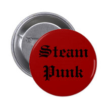 De Punk" Knoop van de "stoom Speldbutton