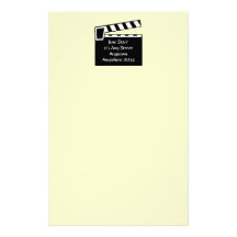 De Raad van Clapperboard van de Lei van de film Briefpapier