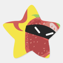 De Ramène de pas fraise merci ! ! © Les Hameçons C Stickers En Étoile