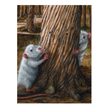 De ratten door oude boomhuid - en - zoeken Briefka Wenskaarten