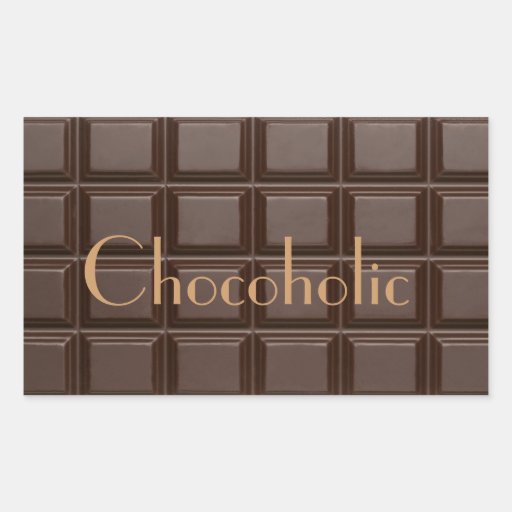 De Rechthoekige Sticker van de Chocoladereep van C