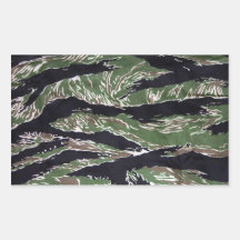 De Rechthoekige Stickers van Camo van de Streep va