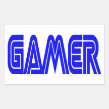 De Rechthoekige Stickers van Gamer