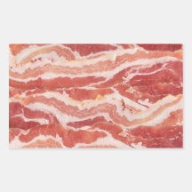 De Rechthoekige Stickers van het bacon