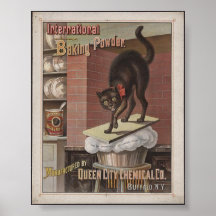 De Reclame van het Kunstwerk van de Kat van het Ba Print