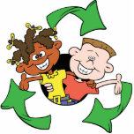 De recyclerende Kinder AcrylMagneet van het Symboo Fotobeeldje