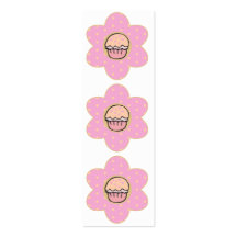 De Referentie van de Bloem van Cupcake Visitekaart Sjablonen