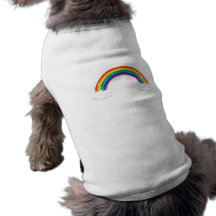 De regenboog betrekt hondoverhemd honden shirt