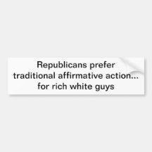De republikeinen verkiezen traditionele bevestigen bumperstickers