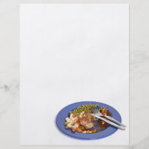 De resten van het voedsel gepersonaliseerde folder