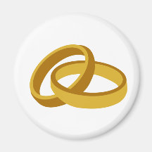 De ringen van de gouden bruiloft magneet