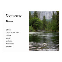 De Rivier van Merced van Yosemite Visitekaartje