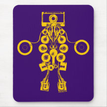 De Robot Mousepad van cassettes Muismatten