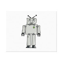 De Robot van de cartoon Canvas Prints