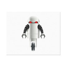 De Robot van de cartoon Stretched Canvas Prints