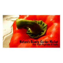 De Rode Groene paprika van verse Groenten Visitekaart Sjablonen