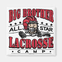 De Rode Helm van de Lacrosse van de grote Broer Koelkast Magneten