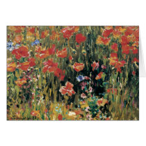 De rode Kaart van de Kunst van Papavers Fijne kaarten