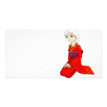 De Rode Kimono van Yumes Persoonlijke Fotokaart