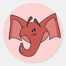 De rode Stickers van de Olifant