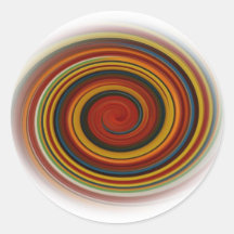 De Roes van de regenboog Ronde Sticker