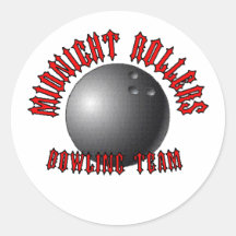 De Rollen die van de middernacht Team werpen Ronde Stickers