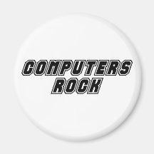 De Rots van computers Koelkast Magneetje