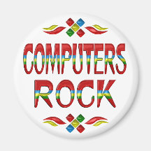 De Rots van computers Koelkast Magneetjes