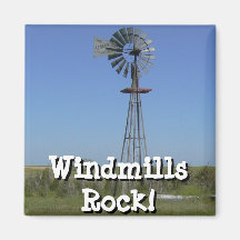 De Rots van windmolens! Magneet