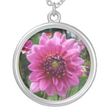 De roze Bloei van de Dahlia Persoonlijke Ketting