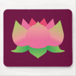 De roze Bloem van Lotus Muismat