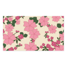 De roze Bloemen Vintage Kaarten van de Gift Visitekaartjes Sjabloon