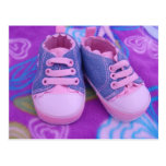 De roze briefkaarten van de Tennisschoenen van het Wenskaart