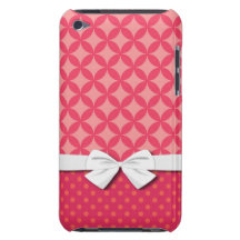 de roze diamant geeft patroon gestalte iPod touch Case-Mate hoesje