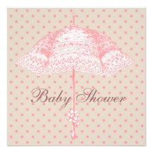 De roze Douche van het Meisje van het Baby van de  Aankondiging
