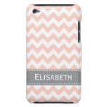 De roze en Grijze Dekking van het Geval van de Aan Barely There iPod Cases