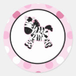 De roze Gestreepte Verbindingen van de Envelop/Top stickers