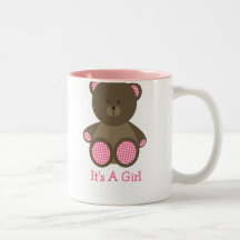 De roze Gevulde Gingang draagt Baby shower het een Mokken