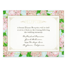 De roze Huwelijken van het Kant van de Hydrangea h Persoonlijke Aankondigingen