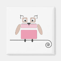 De roze Magneet van de Uil