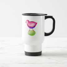 De roze Mok van de Reis van de Vogel