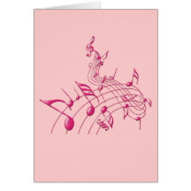 DE ROZE NOTA'S VAN DE MUZIEK KAARTEN