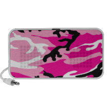 De roze Spreker van de Krabbel Camo Laptop Speakers